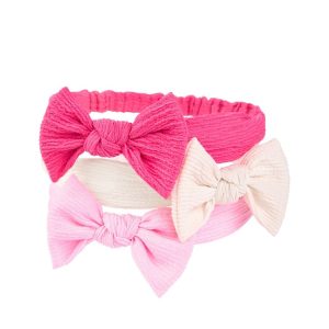 Kit faixa de cabelo bebê 3 peças laço multicor | Carter's