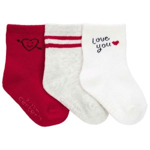 Kit meia bebê 3 pares love you multicor | Carter's