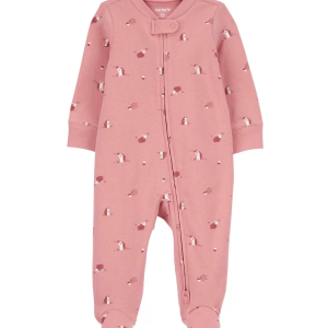 Macacão bebê com pezinho porco espinho rosa | Carter's