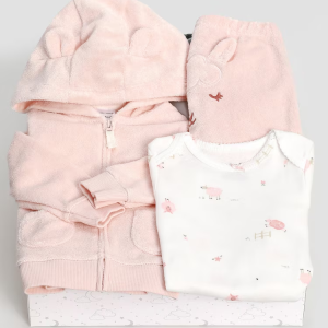 Enxoval bebê conjunto longo 3 peças ovelhinha + caixa de presente multicor | Carter's