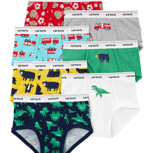 Kit Cueca Infantil 7 Peças Mix - Multicor