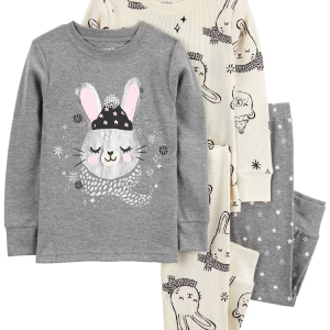 Pijama longo bebê 4 peças gatinhos multicor | Carter's