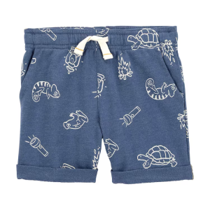 Bermuda infantil bichinhos azul |