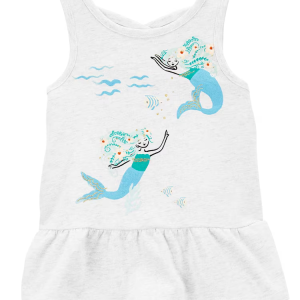 Regata infantil sereias com babado branca |