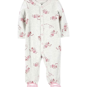Macacão bebê mescla de fadinha bailarina cinza | Carter's