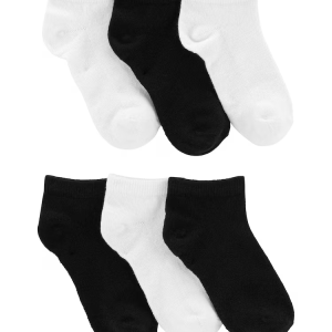 Kit meia infantil 6 pares lisas preto |