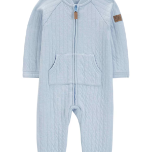 Macacão bebê bolso canguru azul |