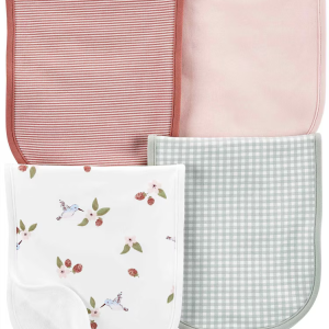 Kit paninho de ombro 4 peças pássaro branco