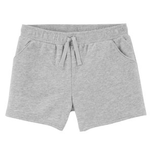Short de moletom infantil cinza |
