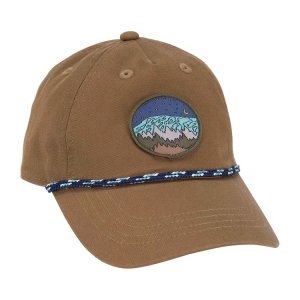 Boné infantil em sarja de aba curva montanha marrom |