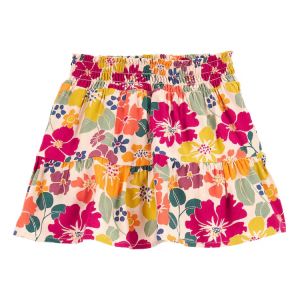 Short-saia infantil babado floral multicor |